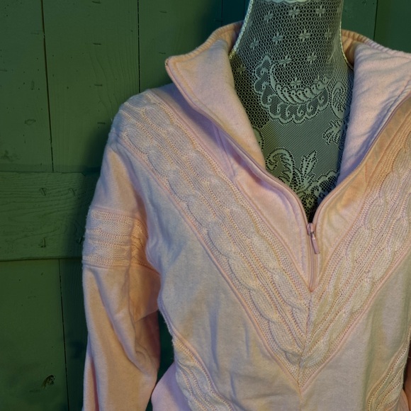 Vintage Light Pink Quarter Zip - Picture 4 of 7